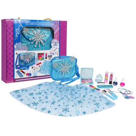 Zestaw do Makijażu + Sukienka Lodowa Niebieska