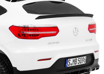 Auto Mercedes GLC 63S dla dzieci Biały + Napęd 4x4 + MP4 + LED + Ekoskóra + Wolny Start + EVA