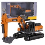 Koparka GLW dla dzieci 3+ Metalowa Ruchoma Łyżka + Obrotowa Kabina + Ruchome Ramię + Ruchome Gąsienice