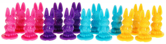 Gra planszowa Radosne Króliki dla dzieci 3+ Wyścig po marchewkę Rodzinna rozrywka