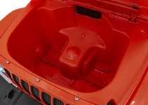 Jeep Wrangler Rubicon na akumulator dla dzieci Pomarańczowy + Pilot + Radio MP3 LED + Koła EVA