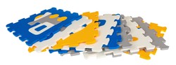 Mata z 9 Puzzli Pojazdy dla dzieci 10m+ Pianka EVA + Układanka pojazdy maszyny + Składanie figur 3D