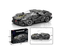 Zestaw Klocków Auto Sportowe Szare 339el.