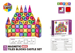 Zestaw Kolorowych Klocków Magnetycznych 75el.