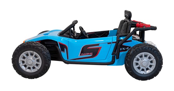 Auto Buggy Racing 5 na akumulator dla dzieci Niebieski + Silniki 2x200W + Pilot + Audio LED + Wolny Start