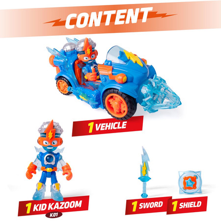 SUPERTHINGS Combat Vehicle Kid Kazoom, figurki
