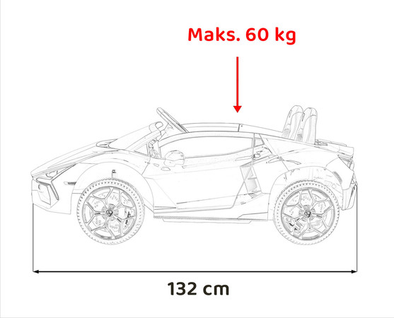 Pojazd Lamborghini Revuelto XL Niebieski