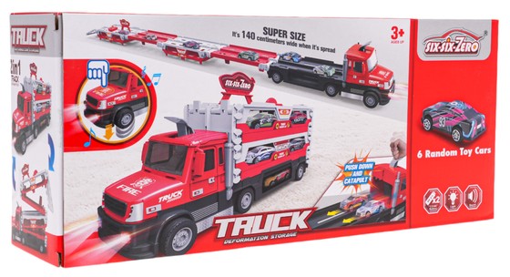 Ciężarówka z Wyrzutnia 2w1 + Akcesoria Niebieska